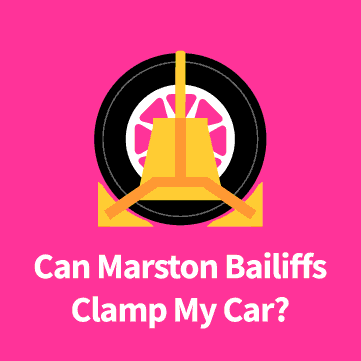 Marston Bailiffs Clamped Car