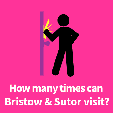 When can Bristow and Sutor visit